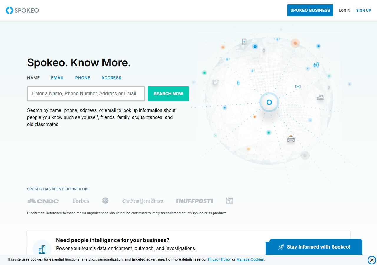 Spokeo opt-out step 1 screenshot
