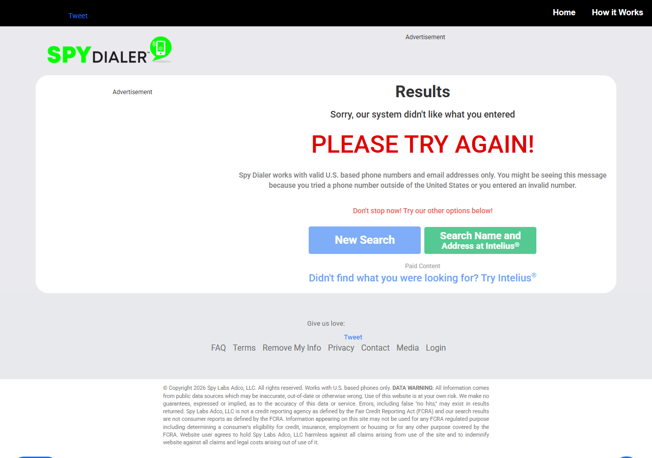 SpyDialer opt-out step 2 screenshot
